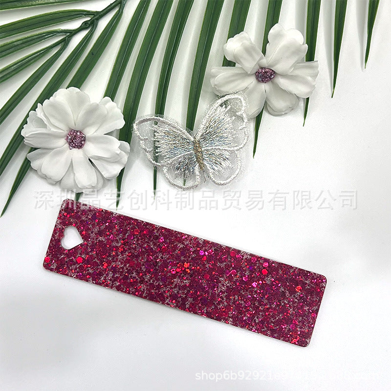 Wholesale 10pcs/pack Starry Sky Series Acrylic Bookmark DIY Pendant